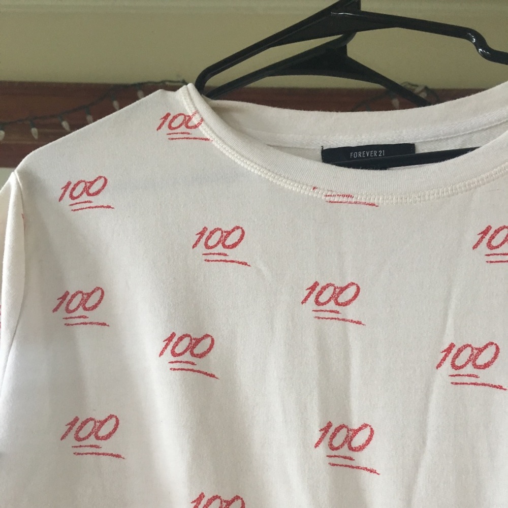 100 emoji sweatshirt 💯